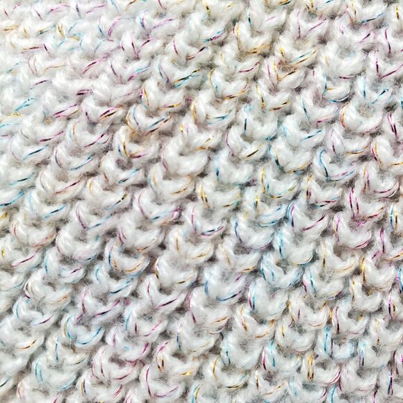 SOHO NY Rainbow Metallic Boatneck Knit Sweater Size S - Picture 7 of 7